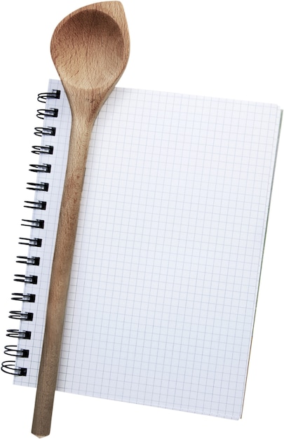 Kuchnia i notatnik z przepisem